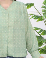 شومیز خال خالی زنانه پروا 1696 - Image 8