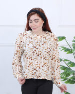 شومیز زنانه گلی 1707 - Image 7