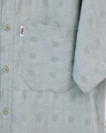 پیراهن لینن طرحدار آستین کوتاه مردانه 1709 - Image 5