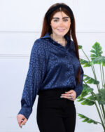 شومیز ساتن زنانه پلنگی 1731