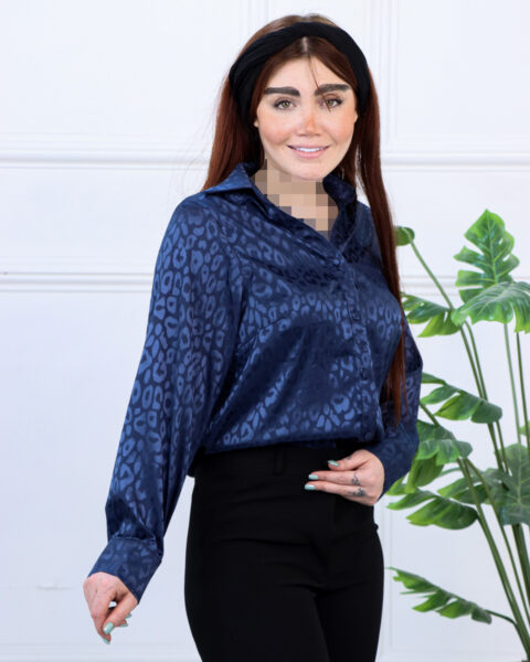 شومیز ساتن زنانه پلنگی 1731