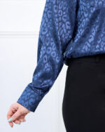 شومیز ساتن زنانه پلنگی 1731 - Image 6