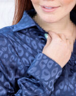 شومیز ساتن زنانه پلنگی 1731 - Image 5