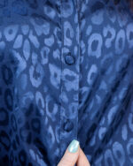 شومیز ساتن زنانه پلنگی 1731 - Image 3