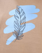 تیشرت یقه گرد چاپی طرح برگ 1738 - Image 4