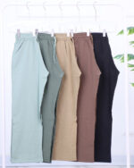 شلوار بگ لینن پنبه ای زنانه 1740 - Image 2