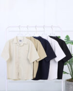 پیراهن کتان ساده یقه انگلیسی مردانه 1742 - Image 2