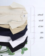 پیراهن کتان ساده یقه انگلیسی مردانه 1742 - Image 3