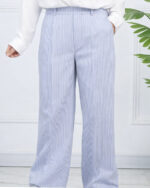 شلوار لینن راه راه 1727