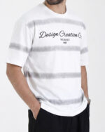 تیشرت یقه گرد چاپی مردانه 1736