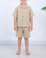 ست پیراهن و شلوارک کنفی پسرانه 1695 - Image 4