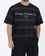 تیشرت یقه گرد چاپی مردانه 1736 - Image 2