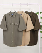 پیراهن کتان لینن  NORTH FACE دوجیب 1806 - Image 5