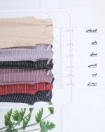 تاپ حلقه ای راه راه زنانه 1768 - Image 8