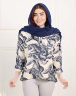 شومیز لینن آبرنگی زنانه خنک فری سایز