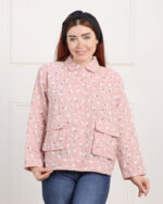 شومیز گل گلی صورتی زنانه آیپوش