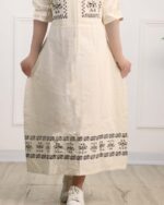 كفتان بلند نخی چاپی زنانه 1908 - Image 9
