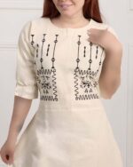 كفتان بلند نخی چاپی زنانه 1908 - Image 8