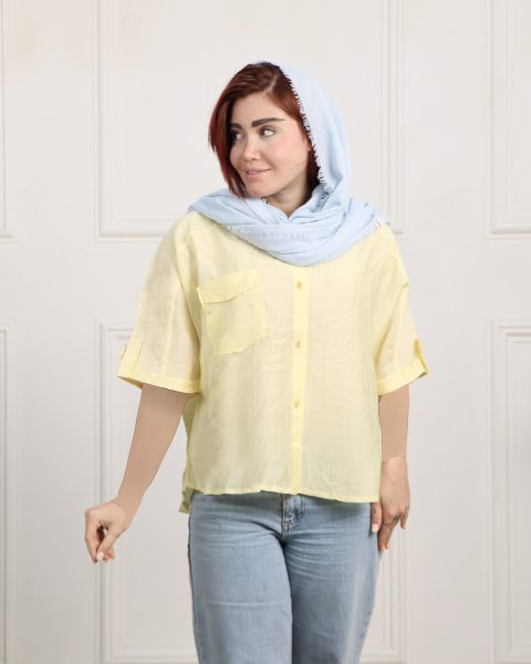 شومیز تک جیب زنانه کریستال 1989
