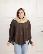 شومیز پایین هلال لینن زنانه 1986