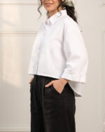 شومیز پشت بلند داکرون زنانه سفید 2013 - Image 2