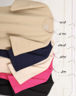 تیشرت باکسی زنانه گندم 2076 - Image 5