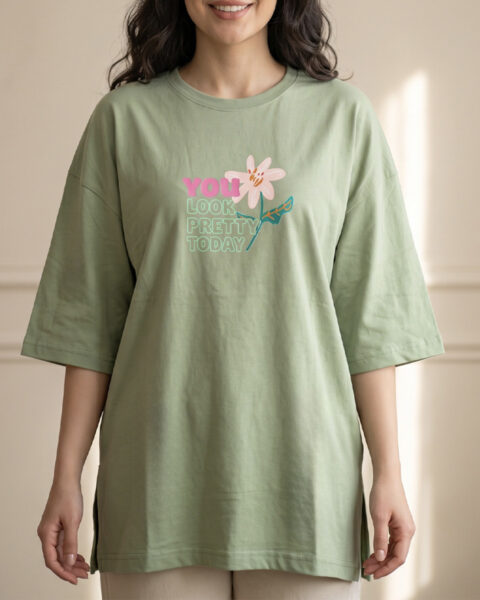 تیشرت لانگ Pretty زنانه 2073
