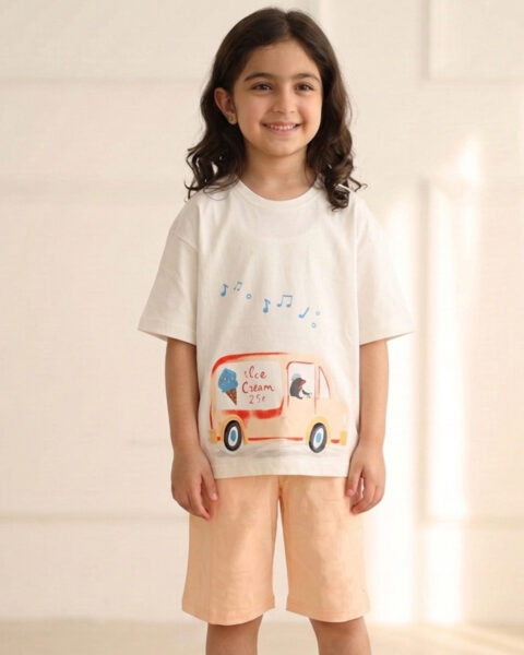 ست تیشرت و شلوارک سوپر پنبه بچه گانه 2159