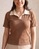 پولوشرت فانریپ رنگی زنانه 2122 - Image 4