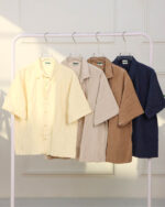 پیراهن آواسیلک باکسی آستین کوتاه مردانه 2210 - تصویر 5